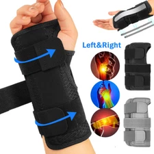 Wrist Hand Brace Support Carpal Tunnel Sprain Arthritis Night Splint Left Right