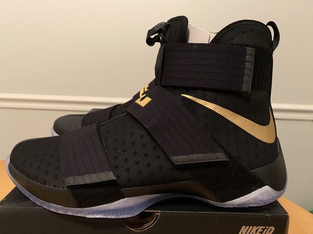 lebron soldier 10 black and gold