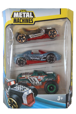 Zuru Metal Machines 1:64 Diecast 3-Pack 2019 Zing Nitro Rider Bone Crusher * New
