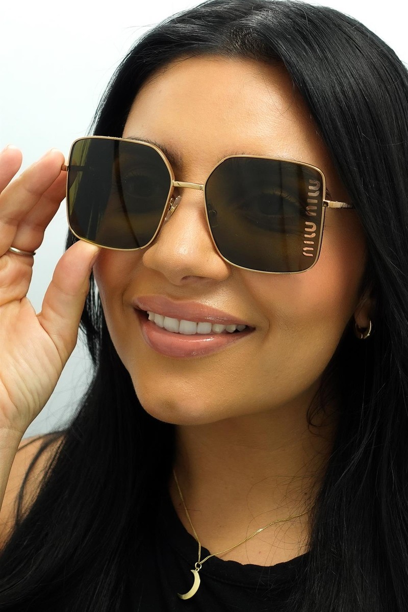 MIU MIU Sunglasses MU51YS 7OE01T Antique Gold/Dark Brown Women NEW Miu Miu | Accessories | Miu Miu Sunglasses Mu5ys 7oe1t  main image 3
