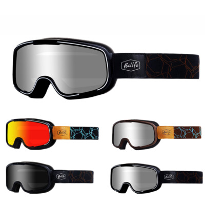 Motocrossbrille Sportbrille Retro Bikerbrille Radbrille Helmbrille Schutzbrille