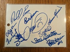 Steve Carlton, H. Killebrew, etc. Skybox Vendor Card Signed
