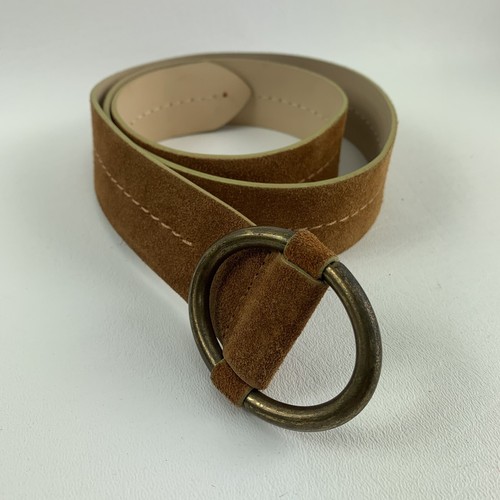 Genuine Suede Leather Tie Belt Size 