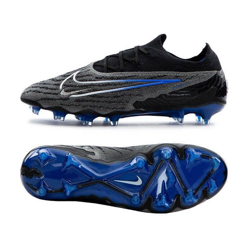 Nike Phantom GX Elite FG Black Blue Soccer Cleats DC9968-040 Nike Phantom GX Elite FG Black Blue Soccer Cleats DC9968-040