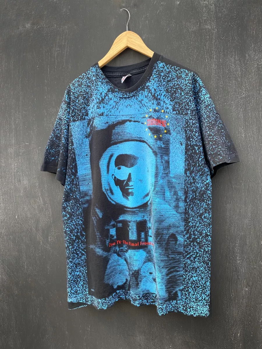U2 Zooropa 93 Vintage 90s overprinted t shirt size L/XL