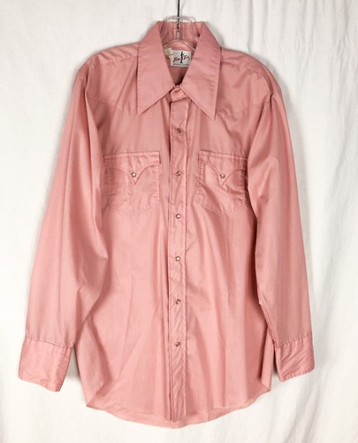 Vintage 70s Tem-Tex Western Shirt Pearl 