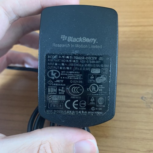 Blackberry Phone Mains Charger PSM05R-050CHW UK Plug Genuine Original Blackberry - 第 6/6 張圖片