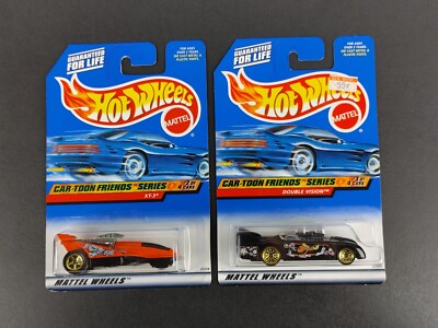 2x Lot Rocky & Bullwinkle Cartoon Cars XT-3 #986 & Double Vision
