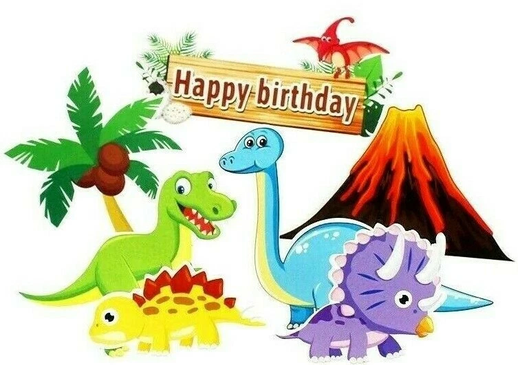 Share 140+ dinosaur cake topper printable best in.eteachers