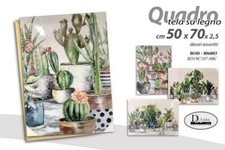 QUADRO MODERNO ARREDAMENTO TELA SU LEGNO 50*70*2,5 CM VARI DECORI BOD-806803