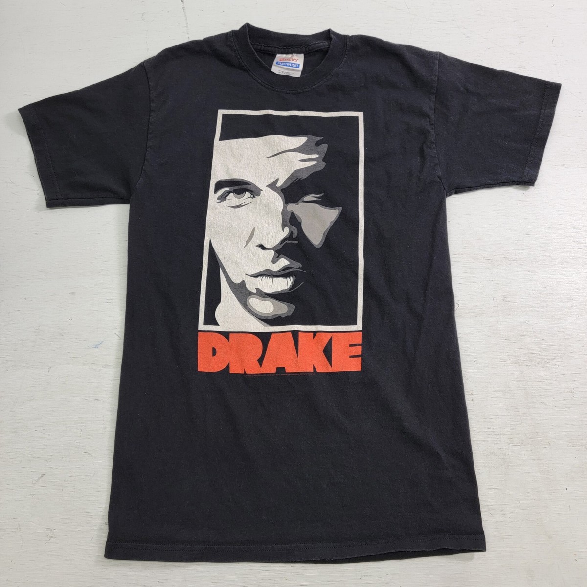 2010 Drake Artist Rap Portrait T-Shirt Men's S Black Hip Hop