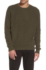 M199 NWT VINCE WOOL CASHMERE RIBBED RAGLAN MEN SWEATER SIZE S 365