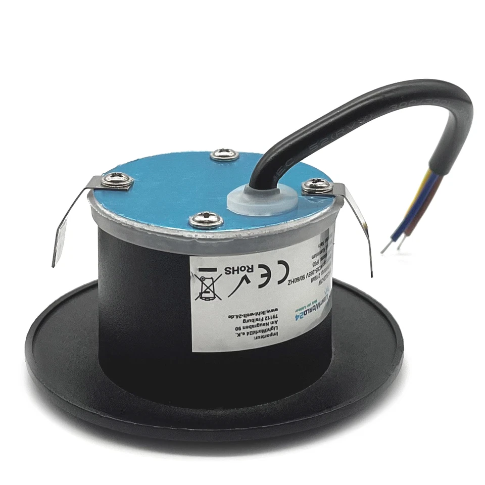 10 x LED Step Light Stair Light Recessed Stair Step IP65 230V Black - Image 4 of 4