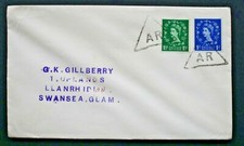 Armagh,  Northern Ireland  AR  hand stamped Triangle postmark cover