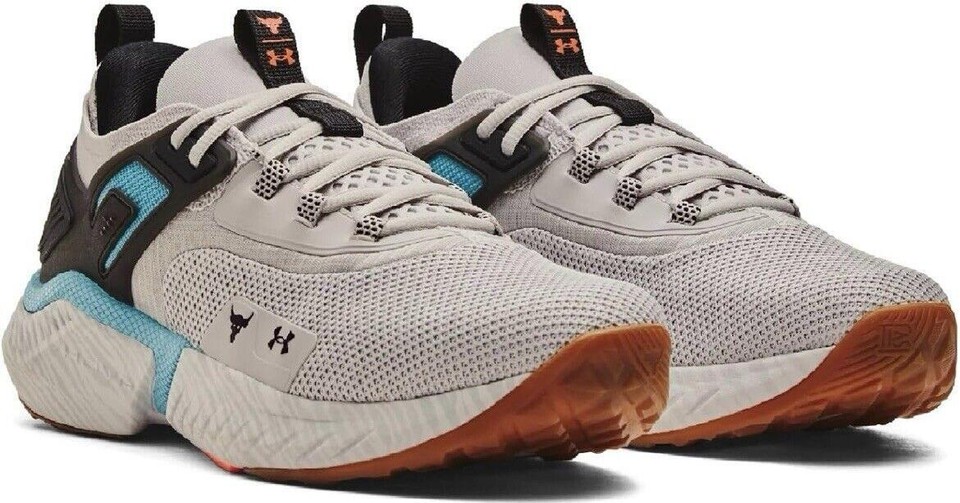 Under Armour Project Rock 5 Grey Matter Blue Surf for sale  display picture 2