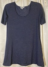 BB DAKOTA | Blue & White Sweater Shift Dress with Pockets | Women’s Size Medium