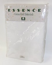 Bardwil Essence 90" Round White Tablecloth - New in Package