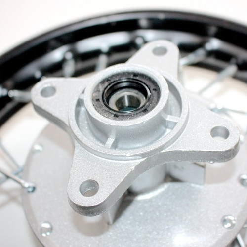 BLACK 2.50 - 10 1.4X 10 10" Inch Back Drum Brake Hub Wheel Rim PIT PRO Dirt Bike - Picture 7 of 7