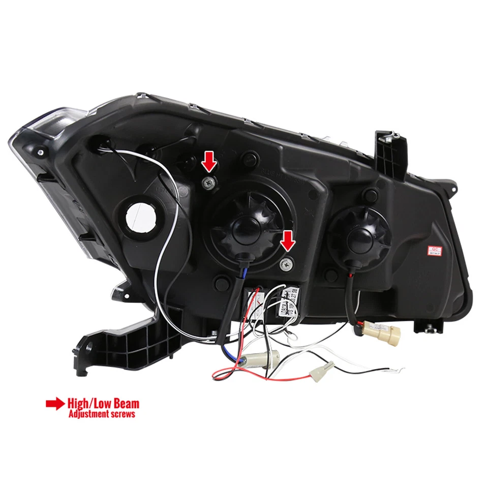 Lámpara de faro proyector LED DRL halo ahumado para 08-12 Honda Accord 2 puertas cupé Foto 4 de 4