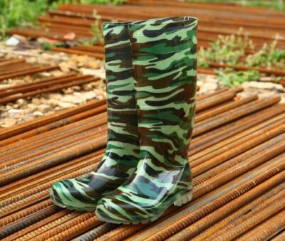Camouflage Rain Boots Mens Waterproof Wellies Garden Walking