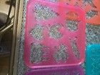 VINTAGE 1987 TUPPERWARE TUPPERTOYS 8 PIECE STENCIL ART SET LETTERS-SHAPES CH #22 — photo 4
