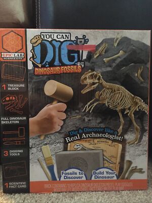 Rare Archaeologists Kit  YOU CAN DIG DINOSAUR FOSSILS  Child s Discovery Set New