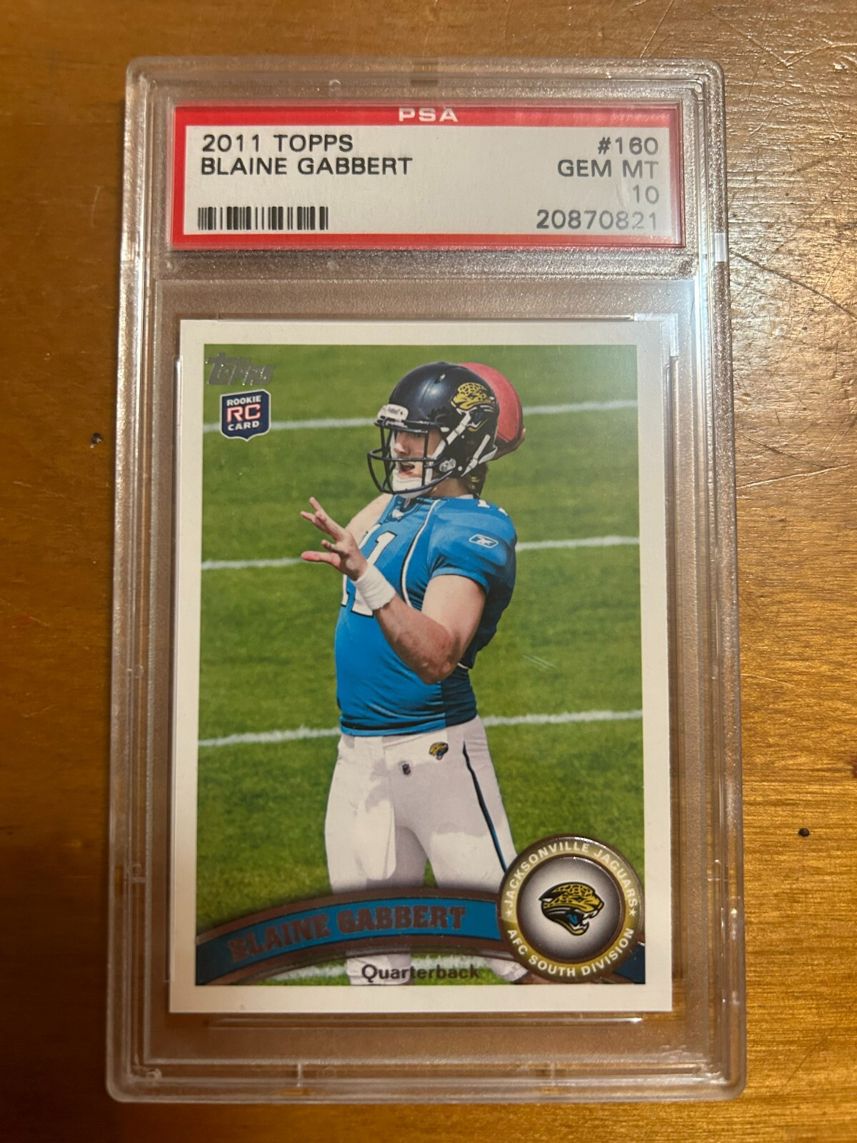 Blaine Gabbert Topps #160 Passing Left
