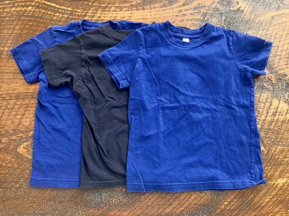 American Apparel 4T Toddler Crewneck Fine Jersey Short-Sleeve Solid T-Shirt Lot - Image 3 of 4