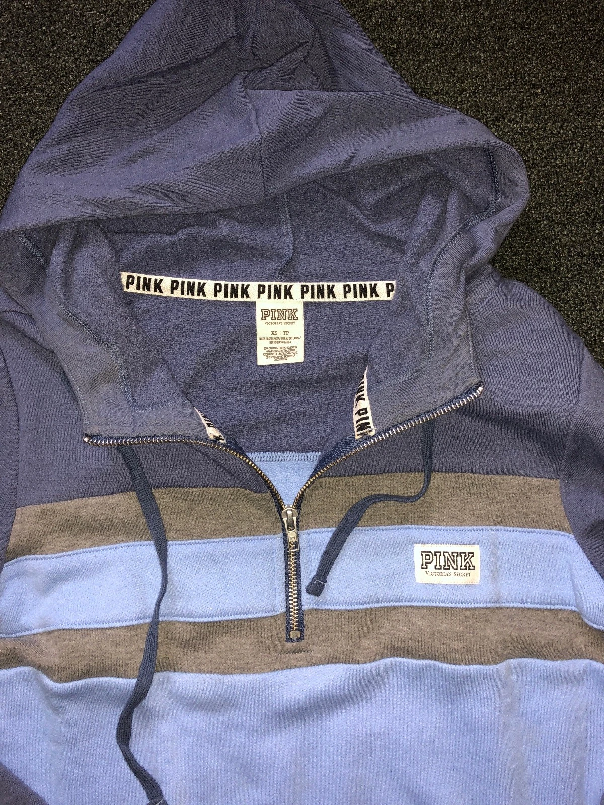 UNDERCOVER Victoria Secret PINK Sweater Hoodie Quater Zip Up