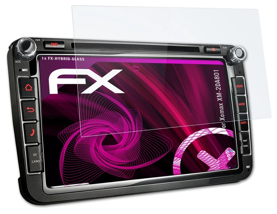 atFoliX Pellicola Vetro per Xomax XM-2DA801 9H Armatura di protezione - Immagine 3 di 4