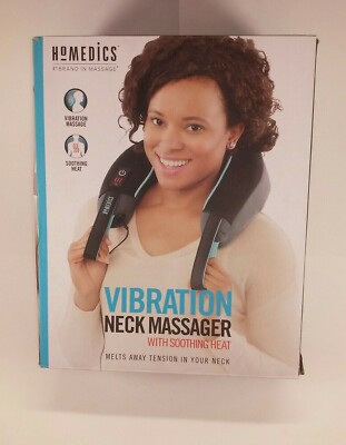 HoMedics Comfort Pro Vibration Neck Massager W/ Heat, NMSQ-216HB-2