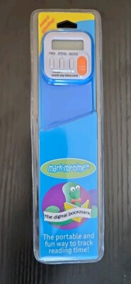 Mark-My-Time Digital Bookmark and Reading Timer Blue New Wow kids NEW