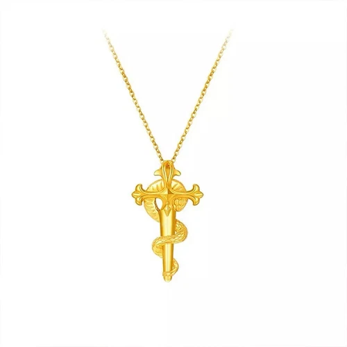Schlangenkette für Damen Schlange Kreuz Anhänger Bettelkette Halskette Schmuck Geschenk - Bild 7 von 9