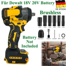 800Nm Akku Schlagschrauber 1/2" Ratschen Bürstenloser + Ärmel für Dewalt 18V 20V