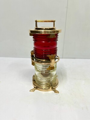 Perko Rotguss Maritime Navigation Laterne Elektrisch Rot Weiß Vintage Lampe