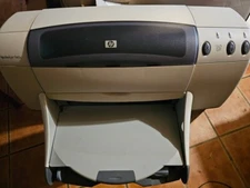 HP HEWLET PACKARD VINTAGE DESKJET 940C PRINTER  W/ CABLE CLEAN FOR PARTS