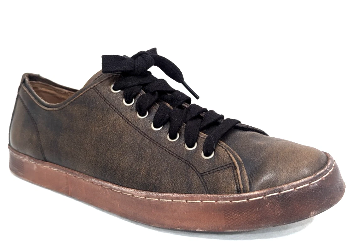 John Varvatos Star USA Hattan Low Top Brown Leather Sneakers Men\'s Sz 11 John Varvatos Shoes Mens 11 Brown Leather Sneakers Hattan  main image 3