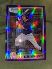 2010 Bowman Chrome Prospects Purple Refractor /999 Slade Heathcott #BCP95