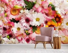 3D Pink Petals ZHUA12433 Wallpaper Wall Murals Removable Self-adhesive Amy