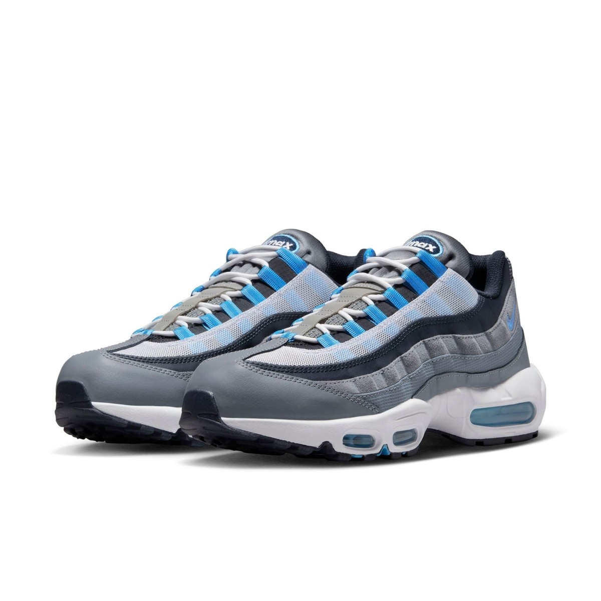 靴 NIKE AIR MAX95 Cool Gray DM0011-003 DM0011-003] Mens Nike AIR MAX 95 'COOL GREY UNIVERSITY BLUE