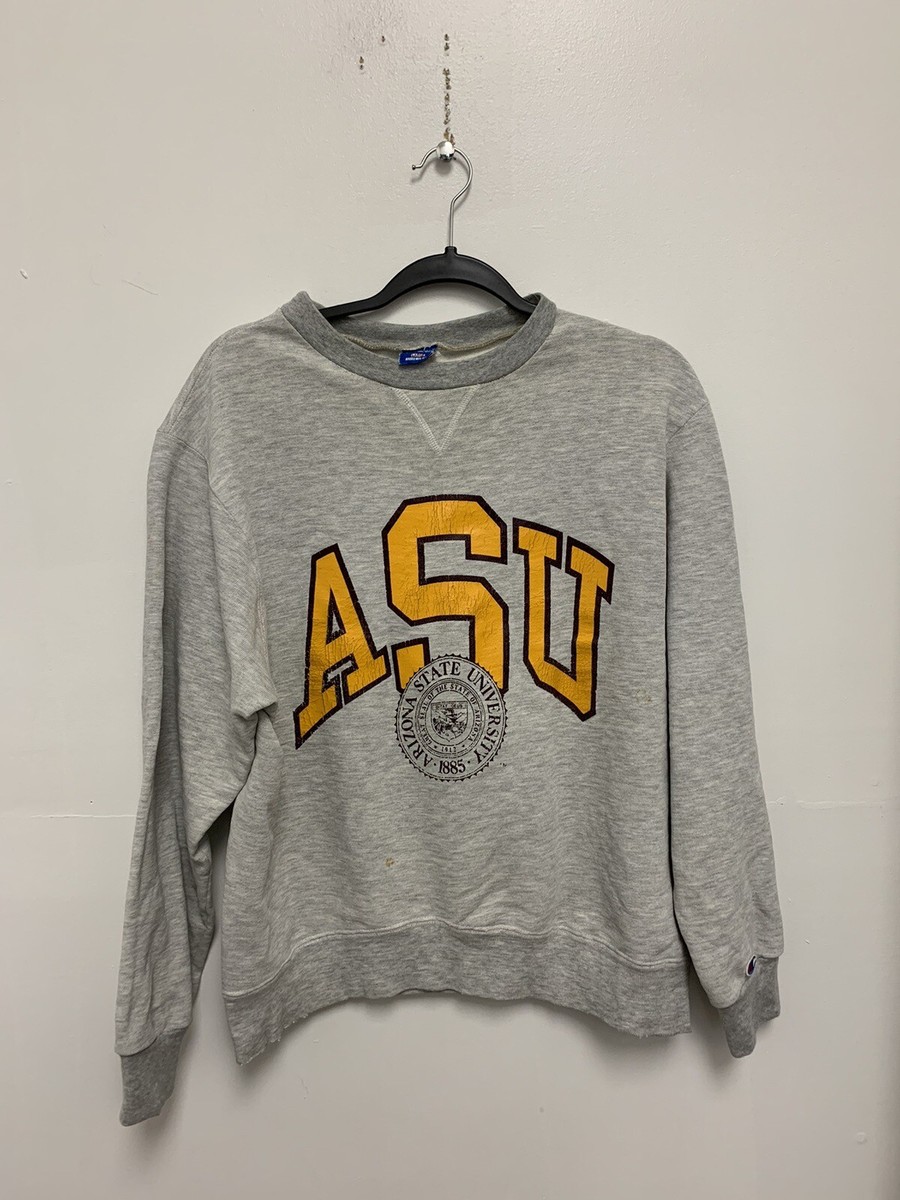 Vintage Champion Arizona State University Sweatshirt Gray ASU Sun