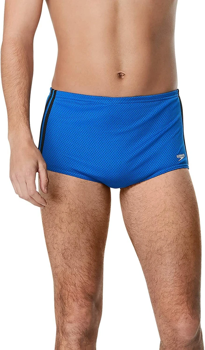 Speedo solid poly mesh square leg deals