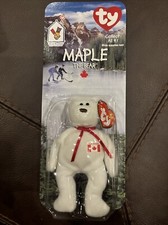 Maple The Bear BEANIE BABY 1999 TY MCDONALDS RARE WITH ERRORS NEW