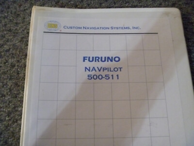 Furuno NAVpilot 500 511 Navigational Autopilot Shop Service Repair Manual xz