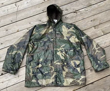 Winchester Hunting Rain Jacket Hooded Camo PVC Nylon Insulated Waterproof Small