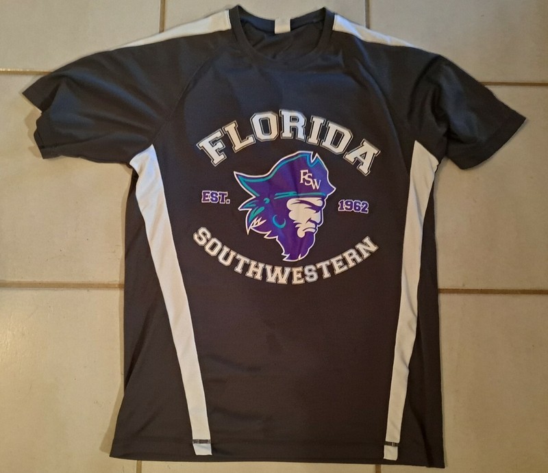 adults sz S small Florida Southwestern Bucs FSW shirt Sport-tek
