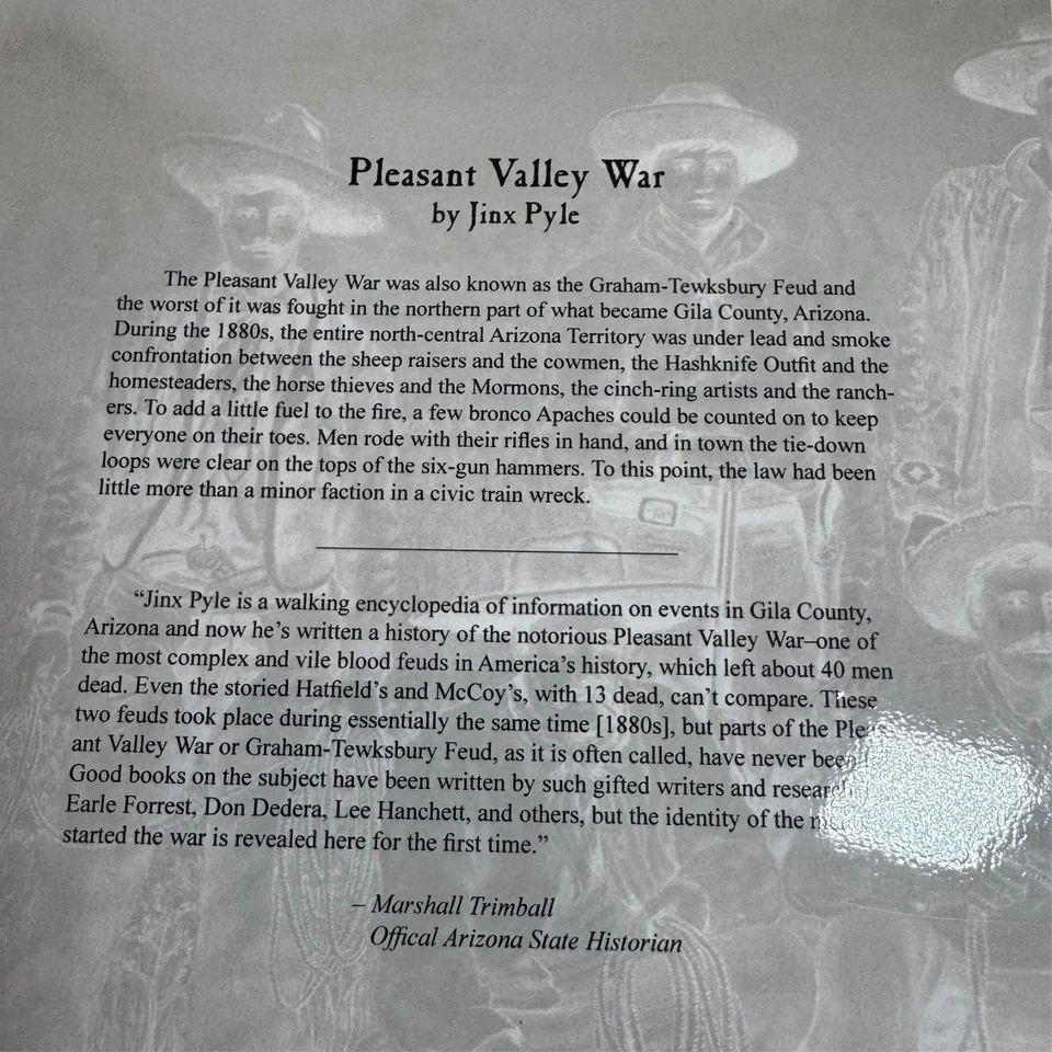 Pleasant Valley War by Jinx Pyle (signed) Arizona 1880s Graham-Tewsbury Feud - Image 3 of 4