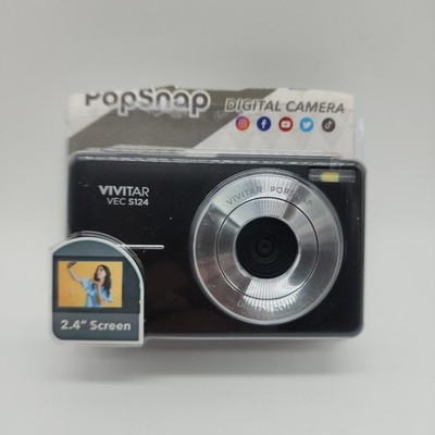 VIVITAR PopSnap Digital Camera VEC S124 2.4'' Screen 1080 HD 16x Zoom Black 44MP