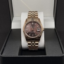 CUSTOM Automatic NH35 Rose Gold Watch Fluted ...