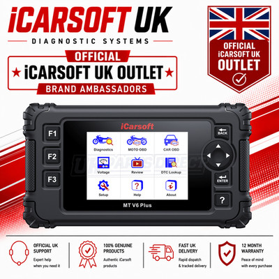 iCarsoft MT V6 PLUS Motorrad Diagnose Service Scan Tool | Offizielle UK Outlet